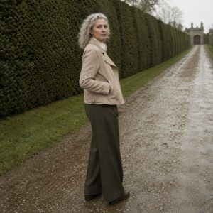 MASO Bramwell suede biker jacket (Suede & Leather Jackets) — worn, front.