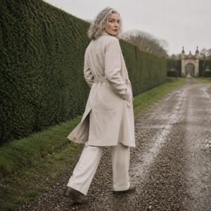 MASO Bramwell suede belted blouson (Suede & Leather Jackets) — worn, front.