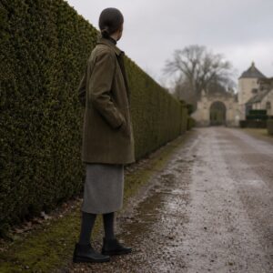Blackthorn suede shirt jacket — Suede & Leather Jackets by MASO. worn by a model.