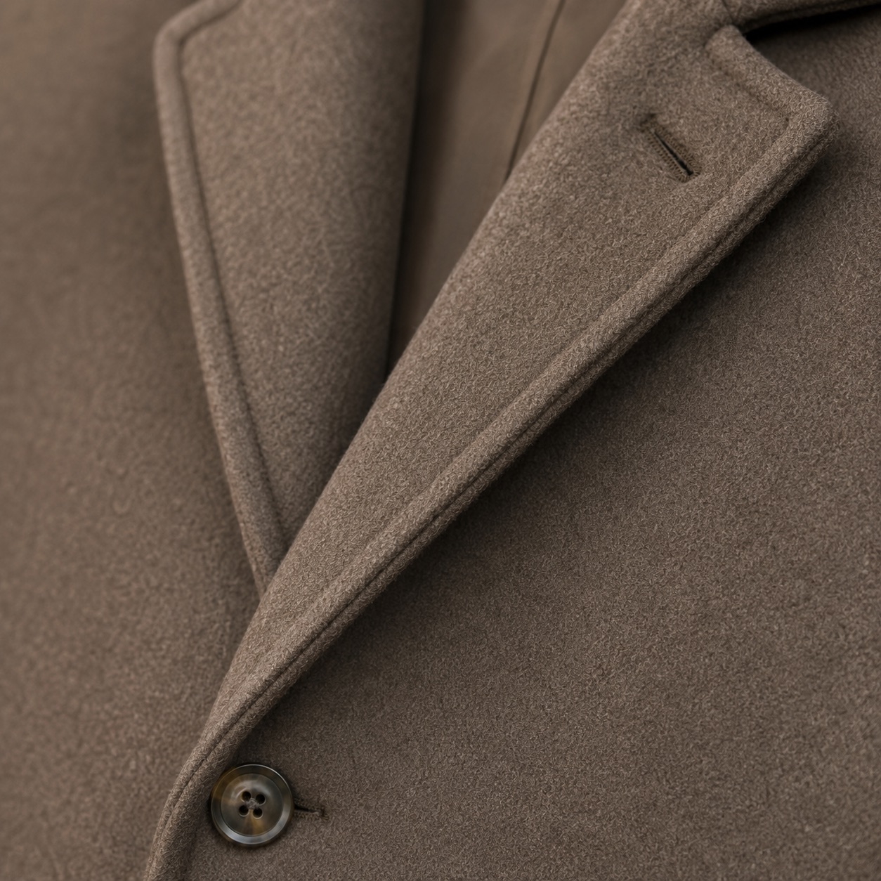 Ravenscourt short wool car coat — Short Wool Jackets by MASO. close detail of the fabric and finish.