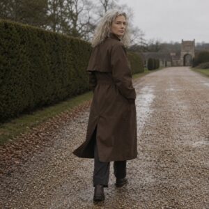 MASO Bramwell unlined cotton trench (Trench Coats) — worn, front.