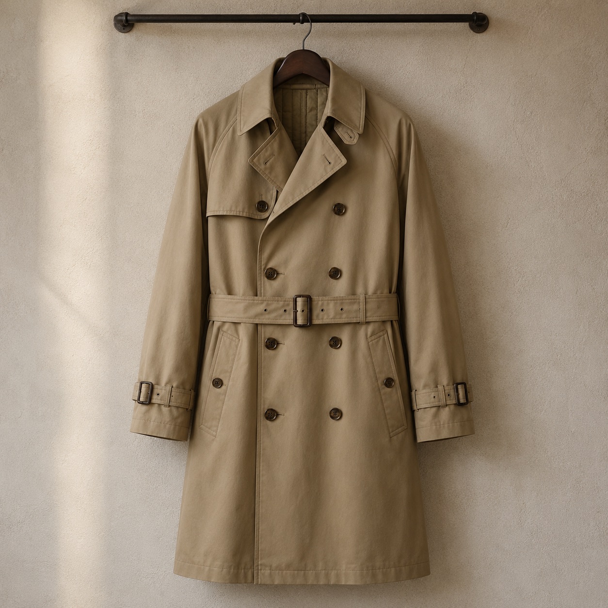 Oatlands classic belted trench — Trench Coats by MASO. product photograph on a white background.
