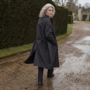 MASO Blackthorn unlined cotton trench (Trench Coats) — worn, front.