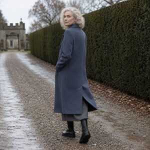 MASO Bramwell single-breasted midi coat (Wool Long Coats) — worn, front.