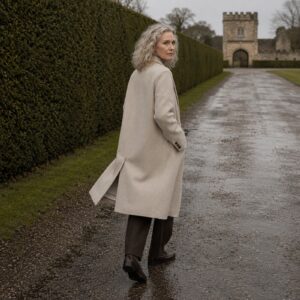 MASO Blackthorn single-breasted midi coat (Wool Long Coats) — worn, front.